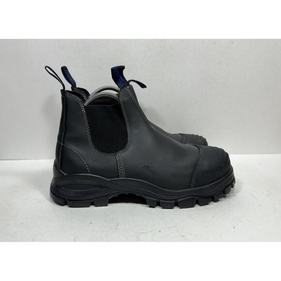 Blundstone 990 Steel Toe Chelsea Boots Men’s Size 9 US Black Leather Shoes - Picture 1 of 9
